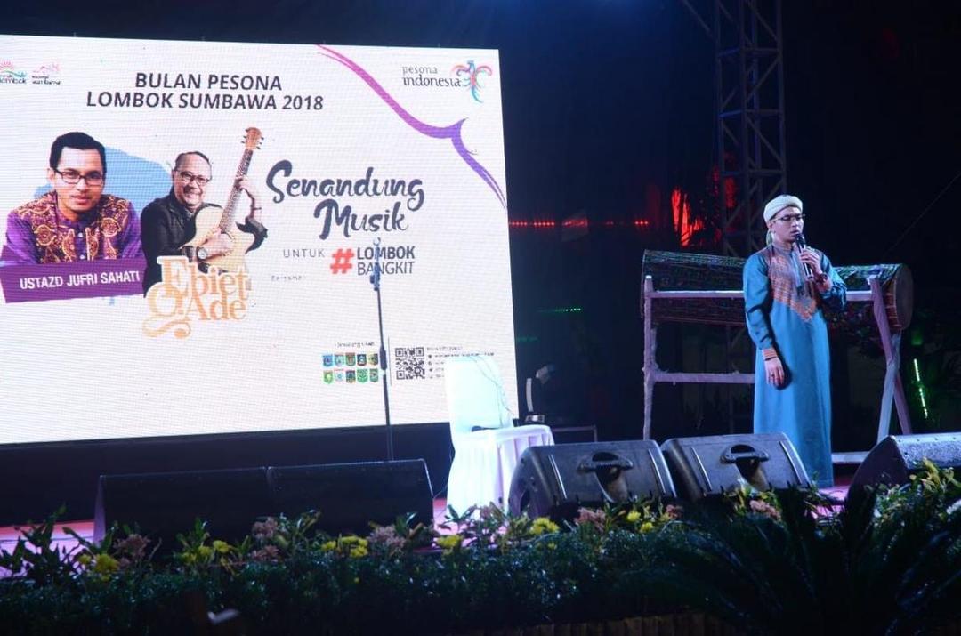 Ustadz Jufri dan Ebiet G Ade di #LombokBangkit