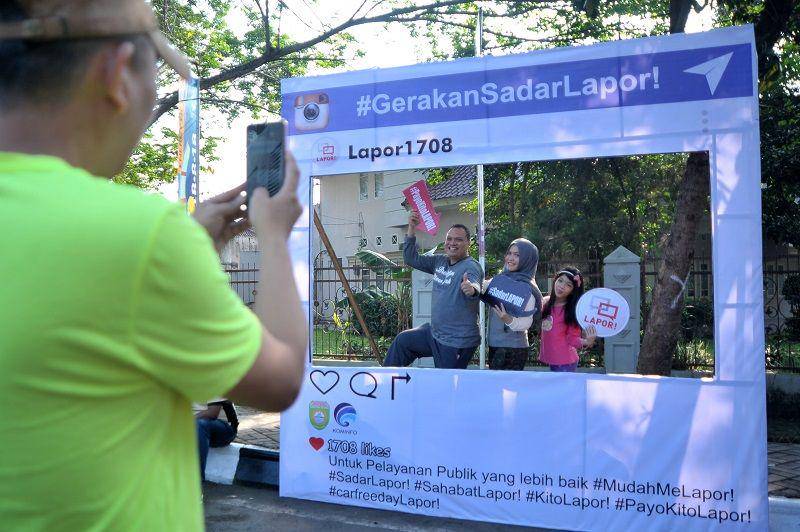 Ilustrasi Car Free Day. ANTARA FOTO/Feny Selly