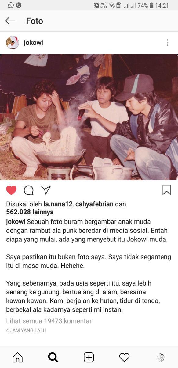 Instagram @jokowi
