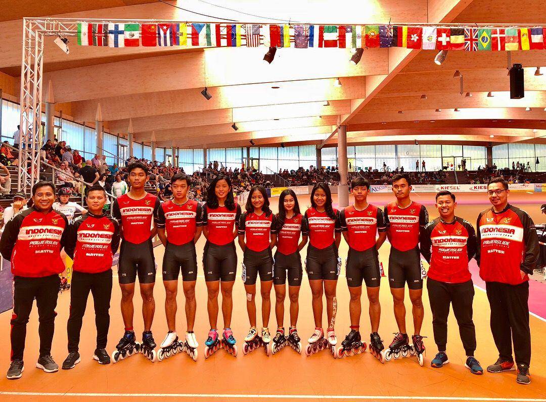 Atlet roller skate Indonesia (Istimewa)
