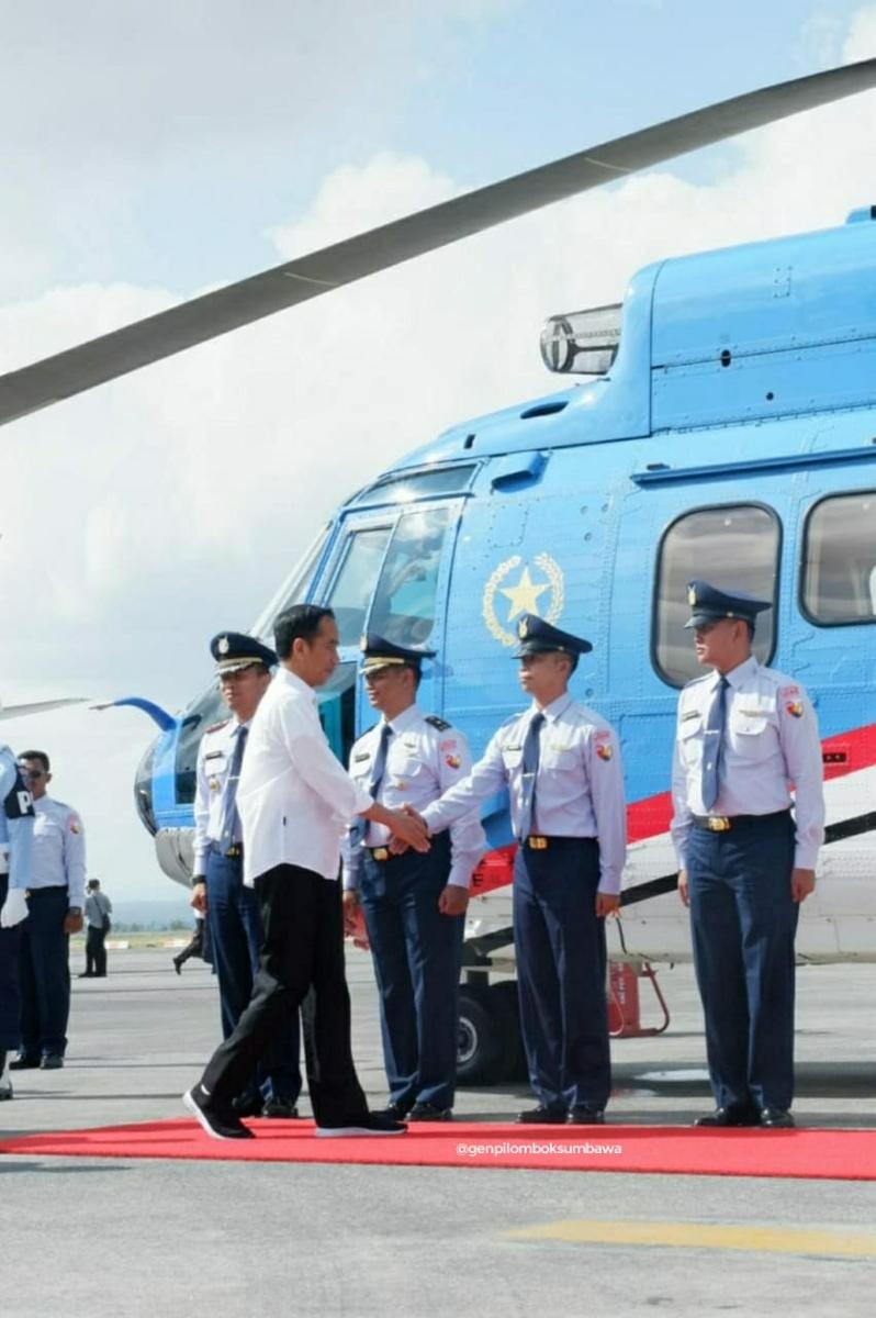 Jokowi Pantau Pasca Gempa Sambil Nobar Closing Asian Games di Lombok