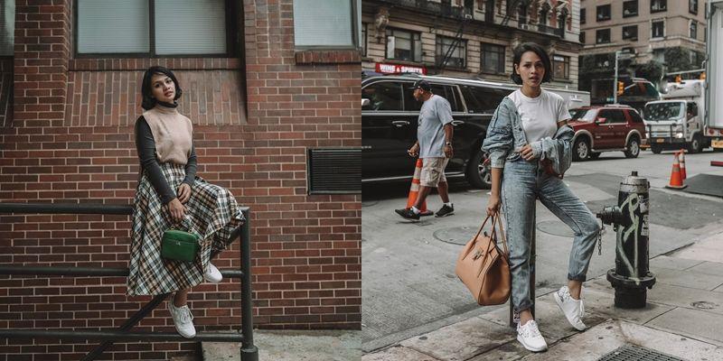 10 Gaya Cetar Andien di New York bak Masih Remaja!