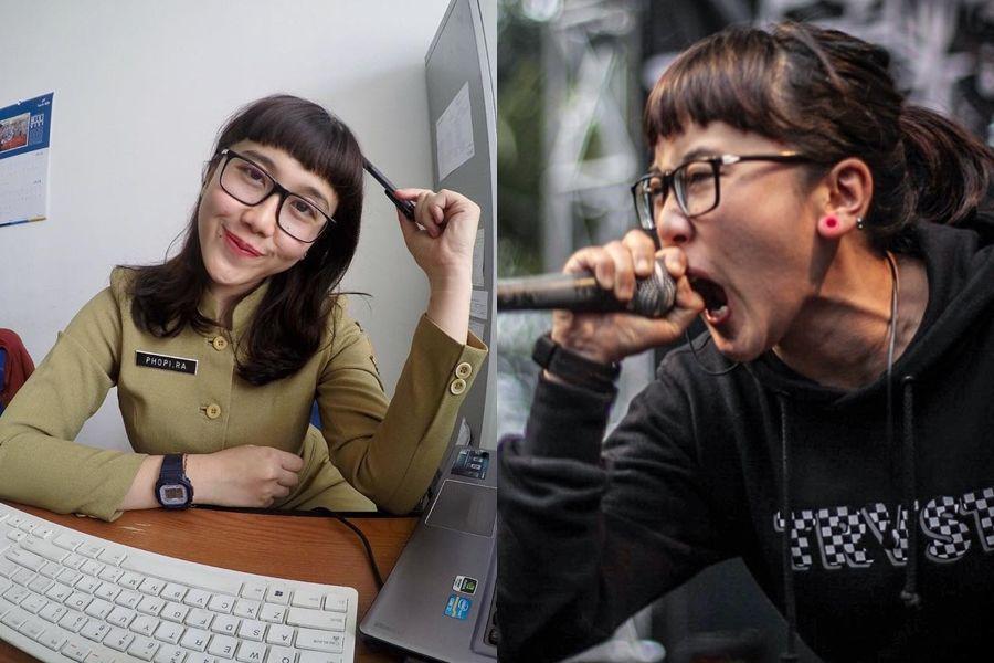 Kisah Inspiratif Phopi RA: Anggun Jadi PNS, Garang Jadi Penyanyi Metal