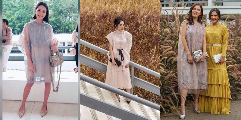 10 Gaya Anggun Nindy Hingga Maudy Ayunda di Acara Sapto Djojokartiko
