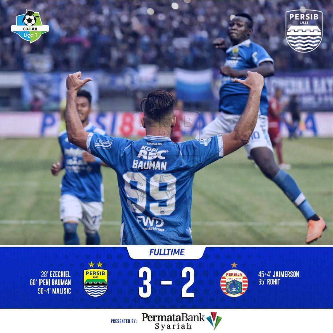 (Persib Bandung berhasil mengalahkan Persija) www.twitter.com/@persib