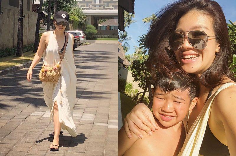 Bareng Sahabat & Anak, 10 Potret Bahagia Agatha Suci Liburan ke Bali
