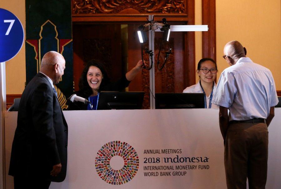 ANTARA FOTO/ICom/AM IMF-WBG/Wisnu Widiantoro