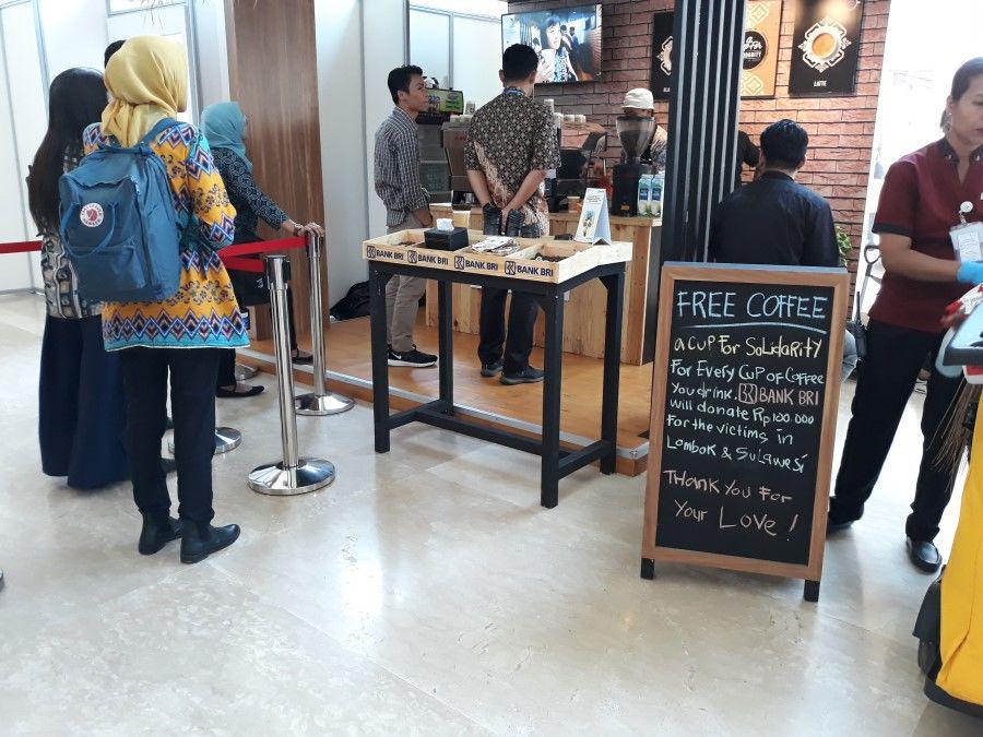 Unik, Pesan Kopi Gratis di IMF Bali Bisa Membantu Korban Bencana