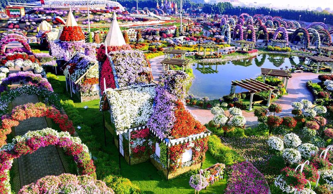 12 Potret Indah Miracle Garden di Dubai Ini Bikin Mata Susah Berpaling
