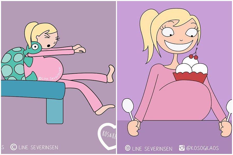 12 Ilustrasi Suka Duka Jalani Kehamilan Pertama, Akurat Kocaknya!