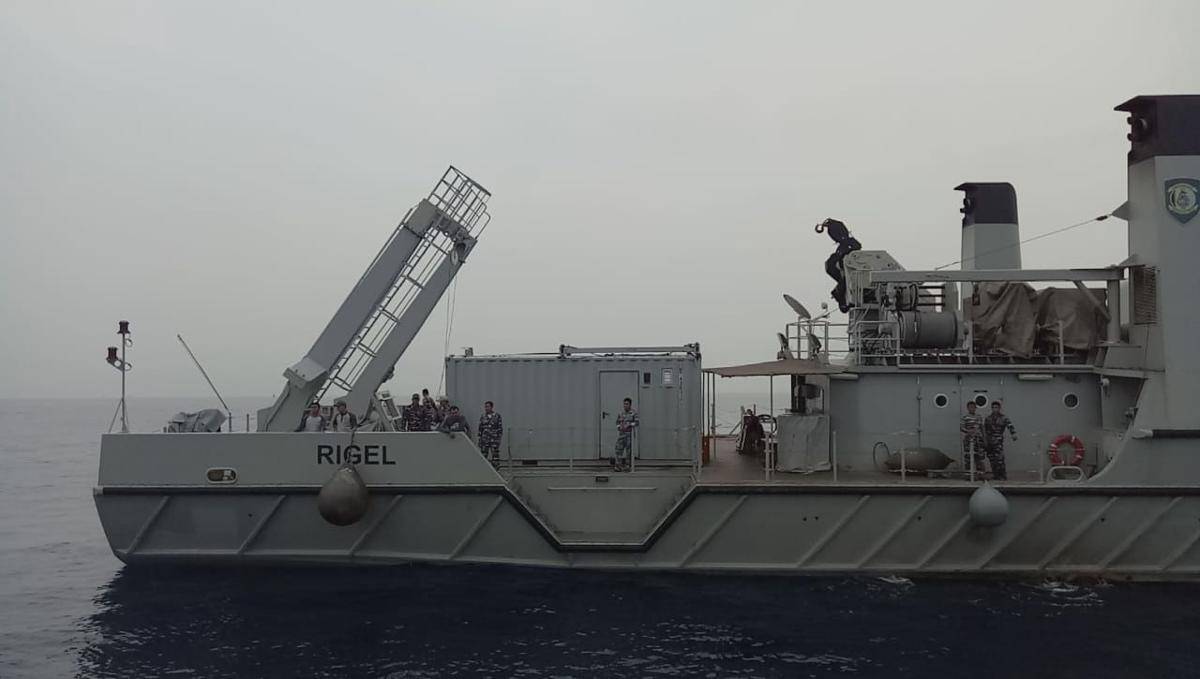 (KRI Rigel bantu pencarian Lion Air JT 610) IDN Times/Gregorius Aryodamar