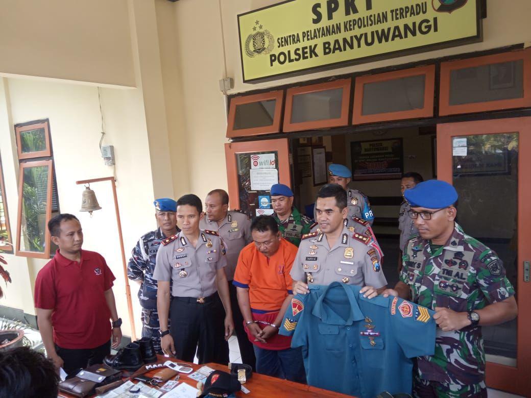 Rampas Motor Korban, Marinir Gadungan Ditangkap Polsek Banyuwangi