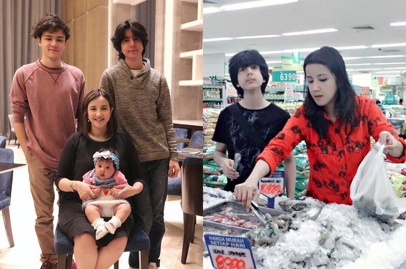 10 Potret Kedekatan Andi Soraya dan Tiga Anaknya, Bukti Ibu Siaga!