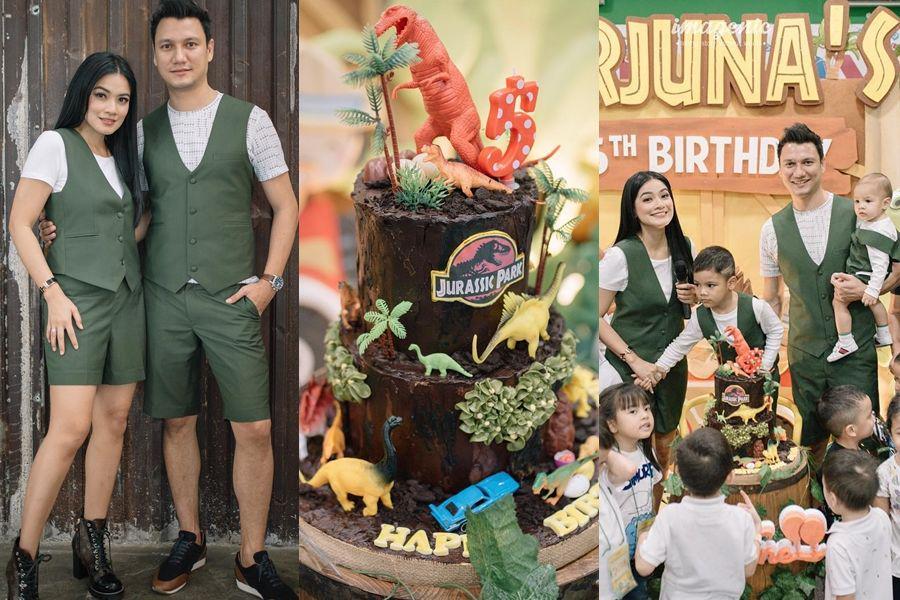 11 Ide Ulang Tahun Anak Titi Kamal, Bertema Jurrasic Park yang Ceria!