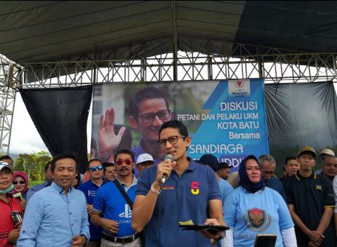 Sandiaga Uno Sebut Pembenahan Sektor Pertanian Jadi Prioriotas Utama