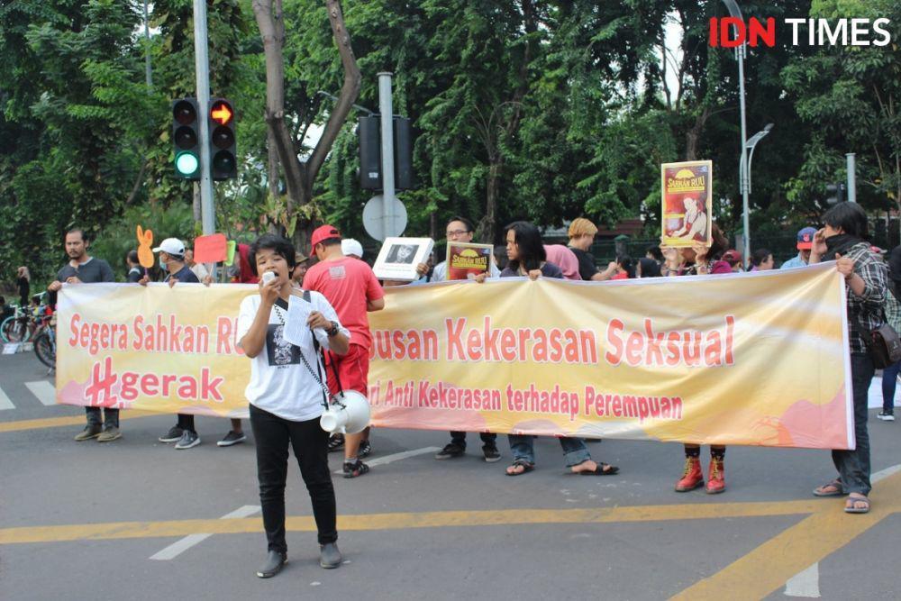Gelar Aksi Damai, Aktivis Desak Pengesahan RUU Anti Kekerasan Seksual