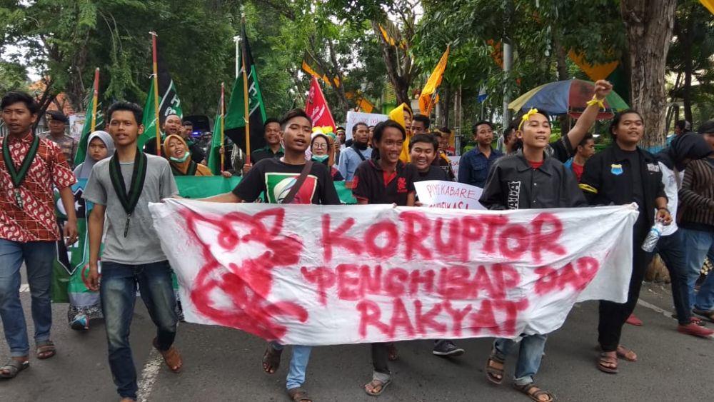 Hari Anti Korupsi, Mahasiswa Sebut Kejari Lamongan Loyo Ungkap Korupsi