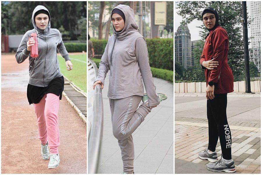 9 Gaya Hijab Sporty ala Zee Zee Shahab, Pas Buat yang Gila Olahraga