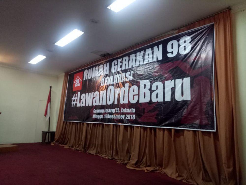 Rumah Gerakan 98 Deklarasikan Tolak Bangkitnya Orde Baru