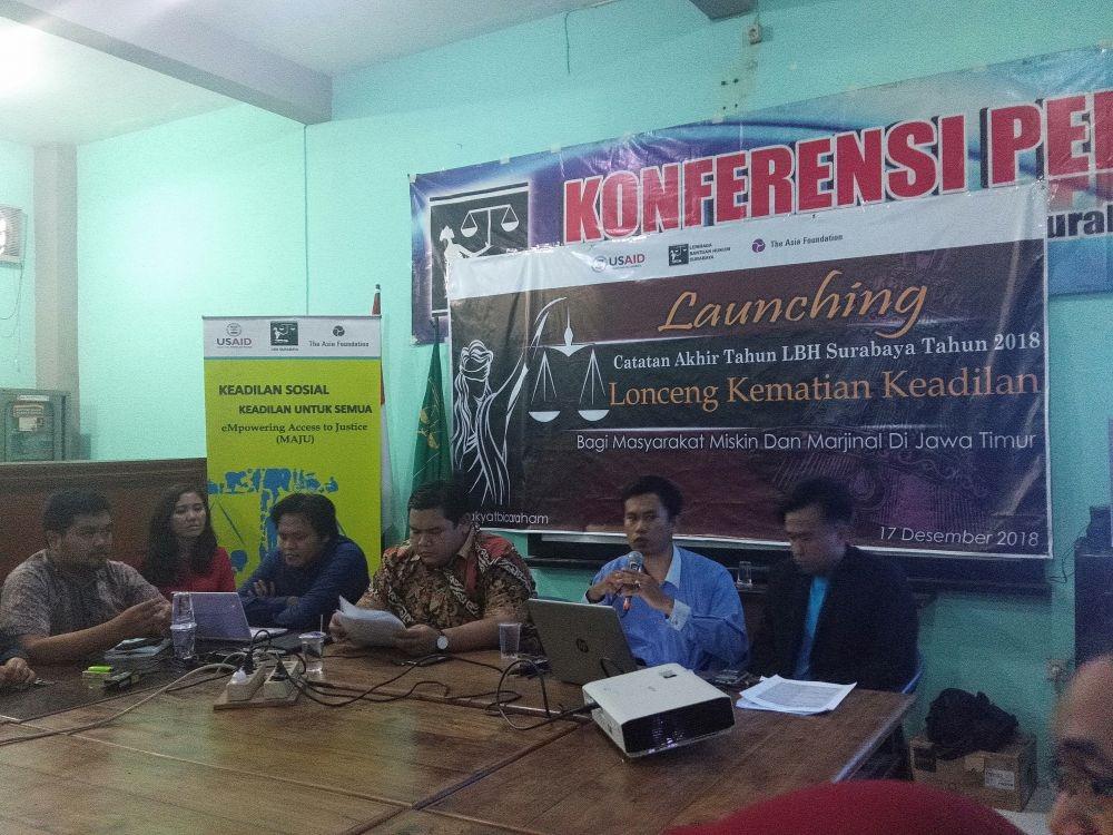 Selama 2018, LBH Surabaya Tangani 436 Pengaduan