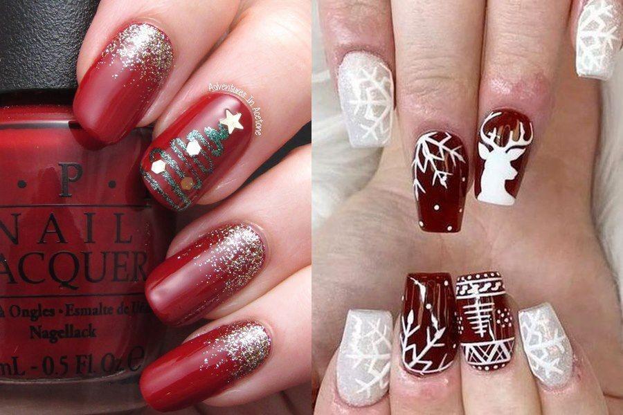 8 Ide Nail Art Bertema Natal yang Bikin Liburanmu Makin Semarak