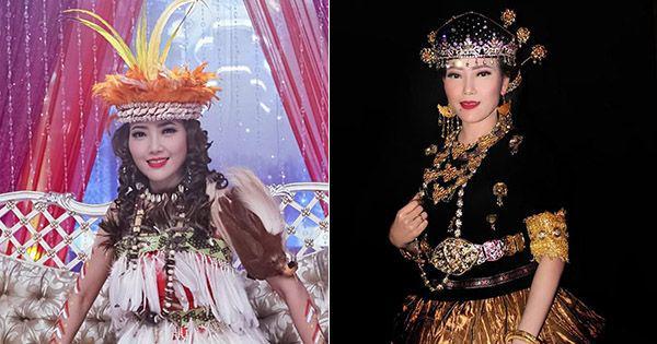 10 Potret Kece Rosalina Musa, Juri DA Asia dengan Busana Khas Daerah