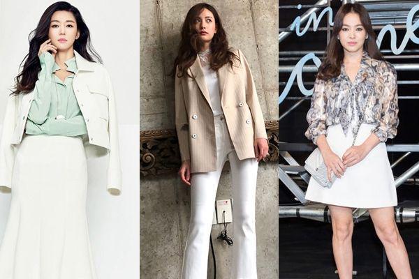 10 Gaya Mix & Match Warna Putih ala Seleb Korea, Chic Buat ke Kantor!