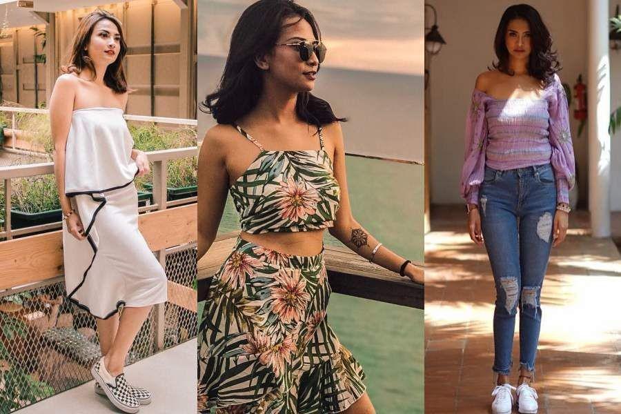 8 Inspirasi Outfit Liburan Bergaya ala Vanessa Angel, Kece Badai!