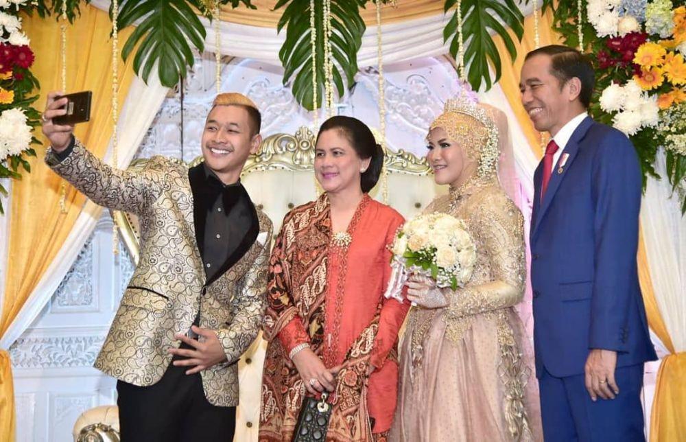 Dihadiri Jokowi, 10 Momen Resepsi Pasangan Atlet Hanifan - Pipiet