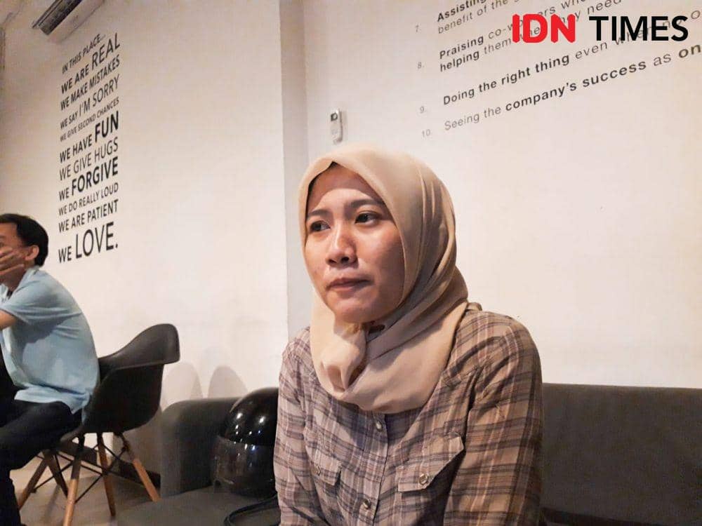 Wilfa, saksi korban dalam kasus penjambretan. (IDN Times/Fitria Madia)