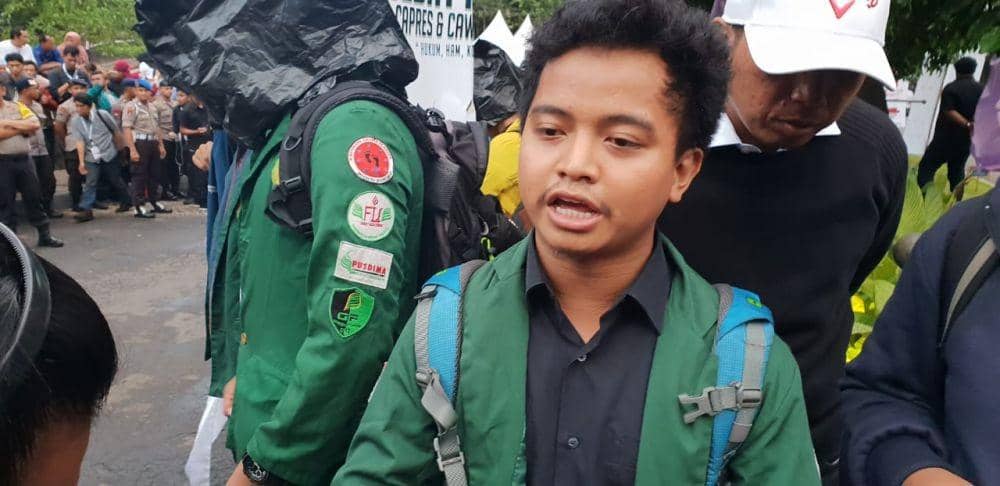 Jelang Debat Pilpres 2019, Puluhan Mahasiswa Geruduk Hotel Bidakara