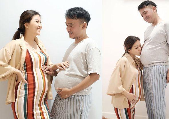 Kompak bareng suami, ini 9 potret memesona sarwendah dengan baby