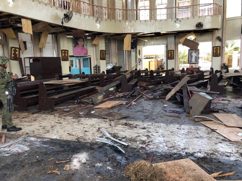 Usai Bom Tewaskan 21 Orang, Gereja di Filipina Larang Jemaah Bawa Tas