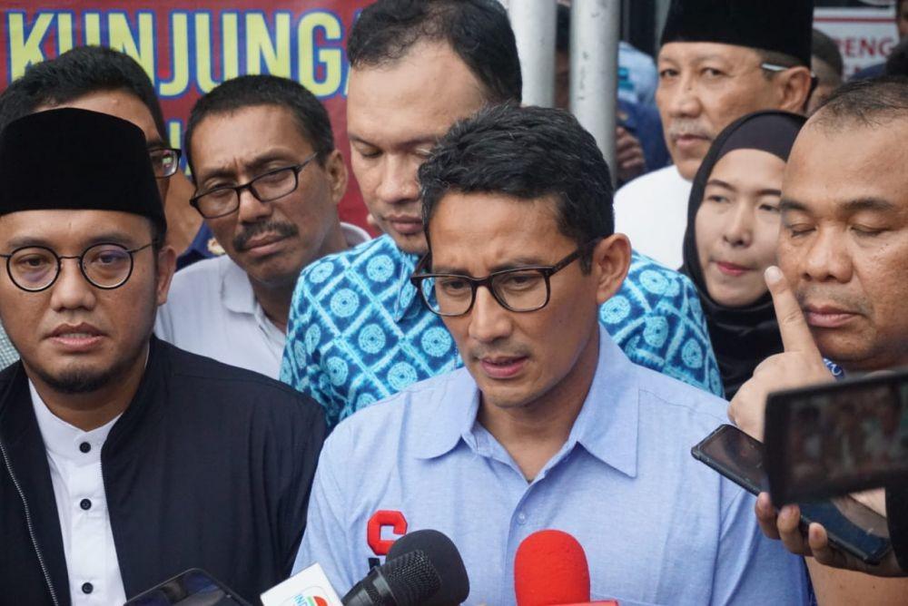 Jenguk Ahmad Dhani, Sandiaga Janji Revisi UU ITE Jika Terpilih di 2019