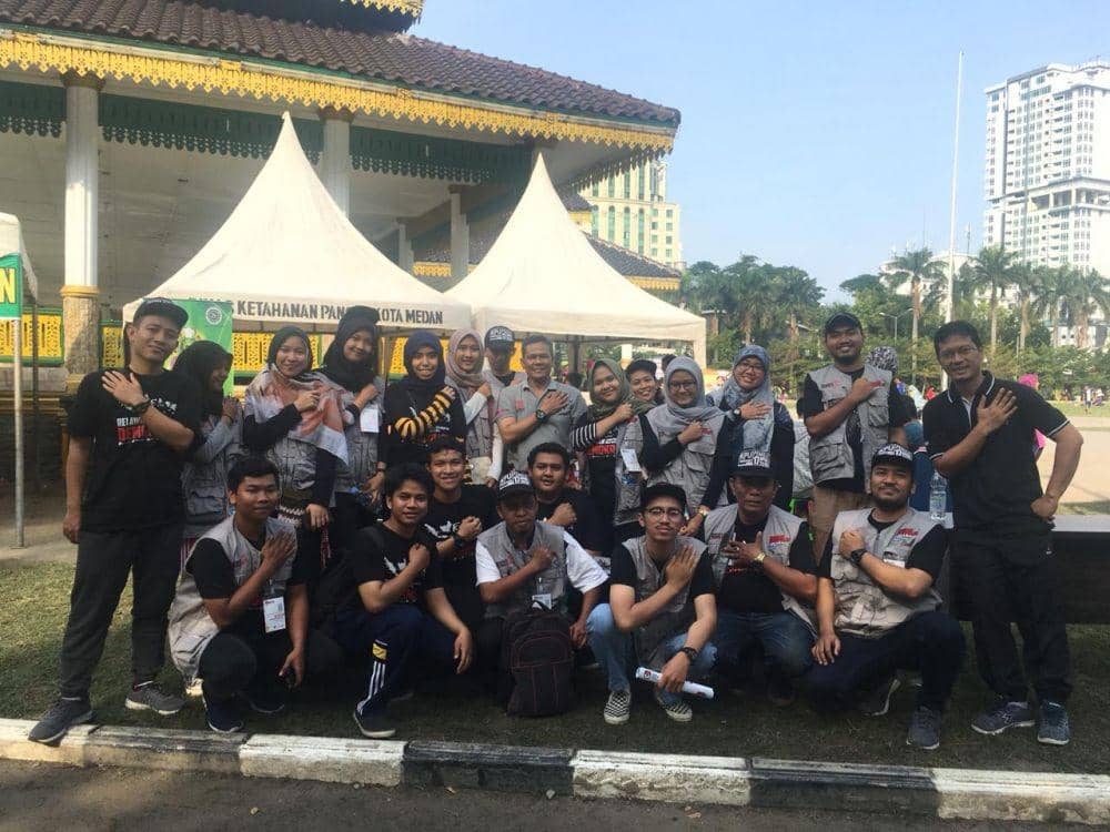 KPU Medan Sosialisasi Pemilu Serentak 2019 di Area Car Free Day