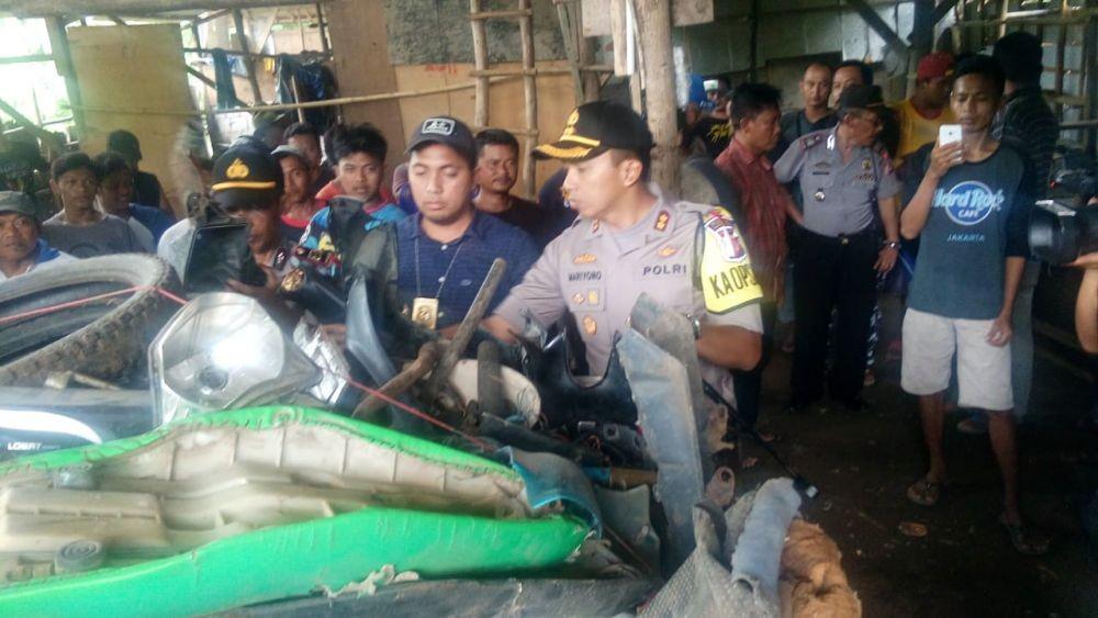 Polisi Amankan Gudang Tempat Pencurian Kendaraan Bermotor