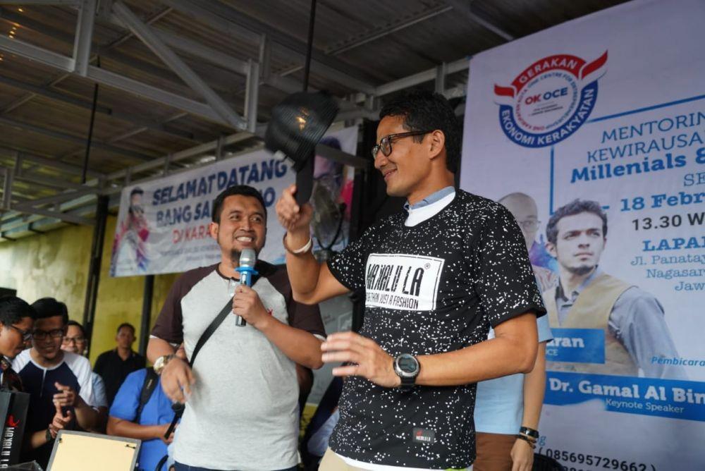 Sandiaga Uno Dekati Millennial Karawang Lewat Dialog Kewirausahaan