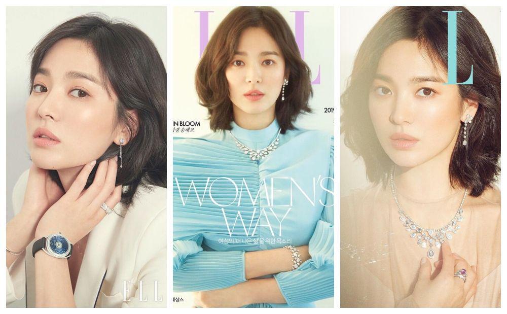 10 Pesona Song Hye Kyo dalam Pemotretan Terbaru Majalah Elle