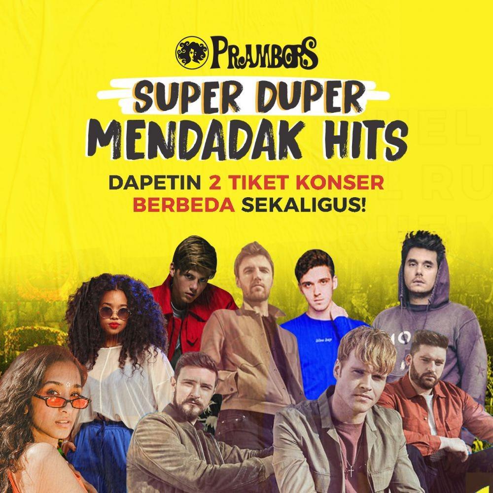 Bagikan Tiket Konser, 'Super Duper Mendadak Hits' Prambors Makin Seru!
