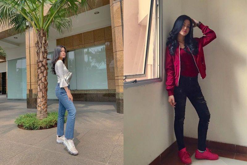 11 Mix & Match Celana Jeans ala Yoriko Angeline Pemain Dilan 1991