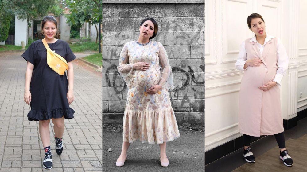Makin Anggun, Gaya Fashionable Tya Ariestya dengan Baby Bump