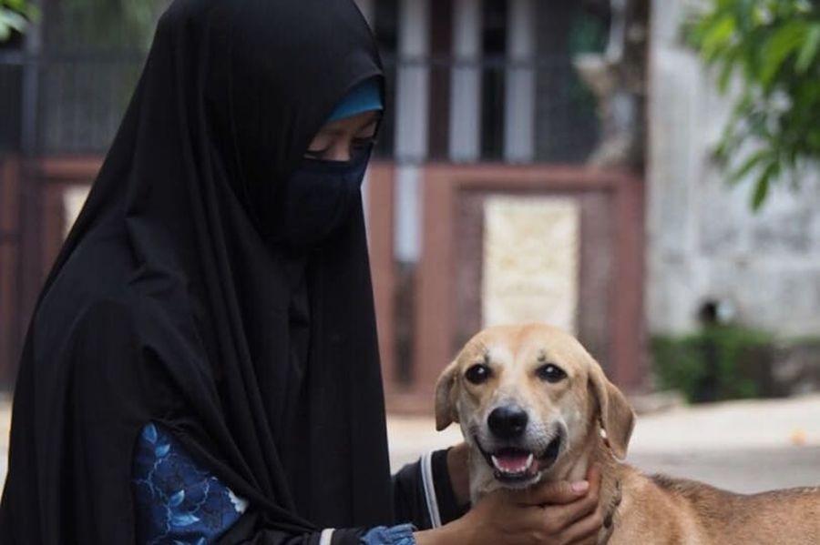 Hesti Sutrisno, Potret Perempuan Bercadar Pencinta Anjing