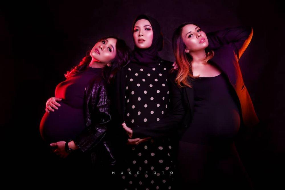 Kompak! Gaya 7 Geng Selebriti yang Jalani Potret Maternity Bersama