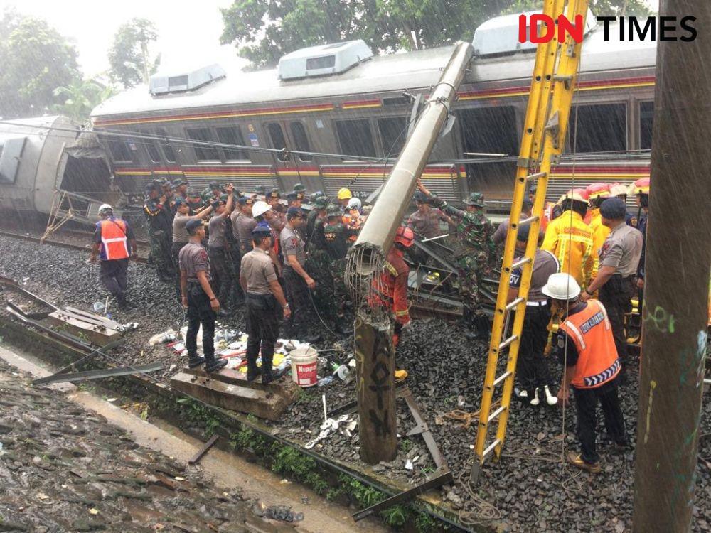 KRL Anjlok di Bogor Sudah Selesai Dievakuasi, Baru 1 Jalur Digunakan