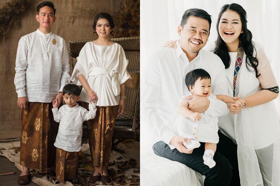 Adat hingga Santai, 5 Ide Foto Keluarga Kecil ala Gibran & Kahiyang