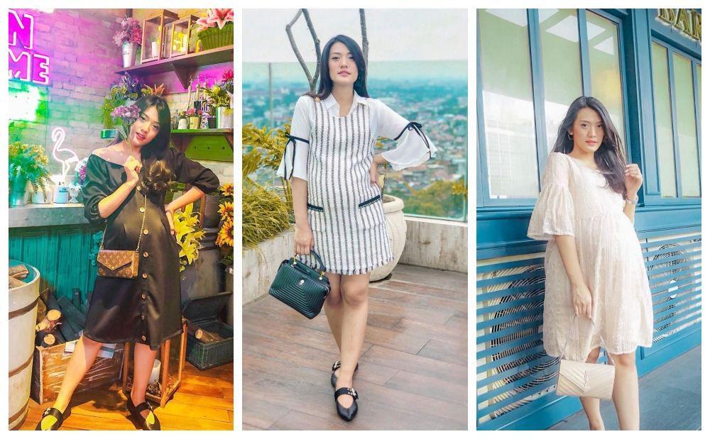 10 Style Baju Hamil ala Anissa Aziza, Cocok untuk Ibu Muda