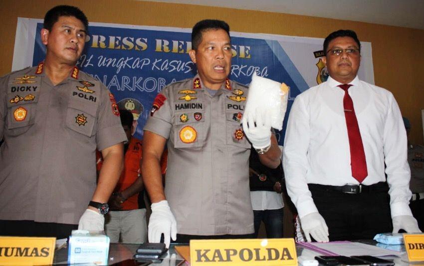 Polda Sulsel Gagalkan Penyelundupan Sabu dari Malaysia