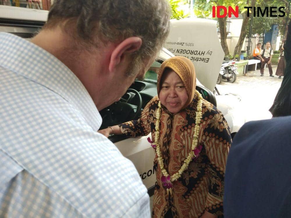 Toilet SMPN 1 Surabaya Seperti di Hotel, Risma: Biar Gak Katro