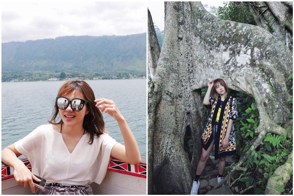 11 Potret Kece Steffy Ai Ex-Cherrybelle Nikmati Alam Indonesia