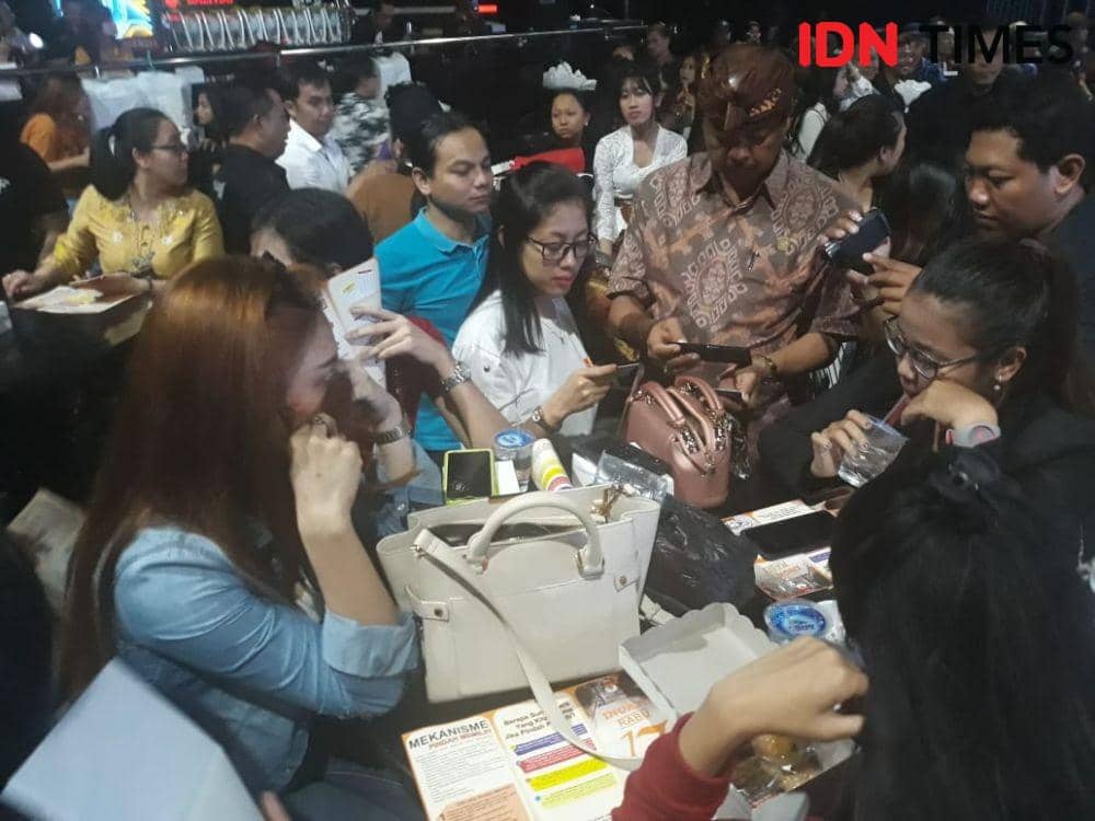 [Foto] Suasana Klub Malam Ketika KPU Bali Sosialisasi Pemilu